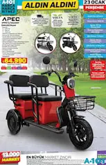 VOLTA APEC APM5 3 TEKERLİ ELEKTRİKLİ MOTOSİKLET